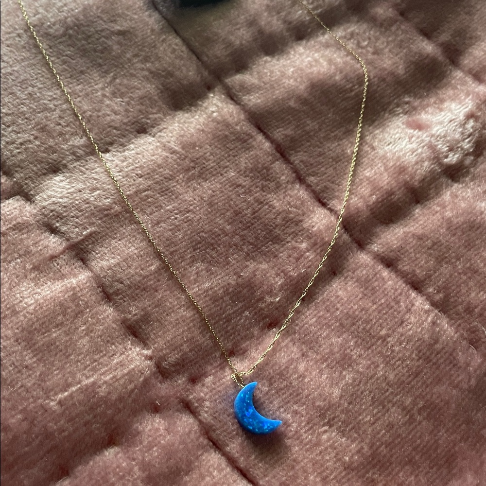 Meredith Leigh I love you to the moon and back 14 k necklace. Nwt